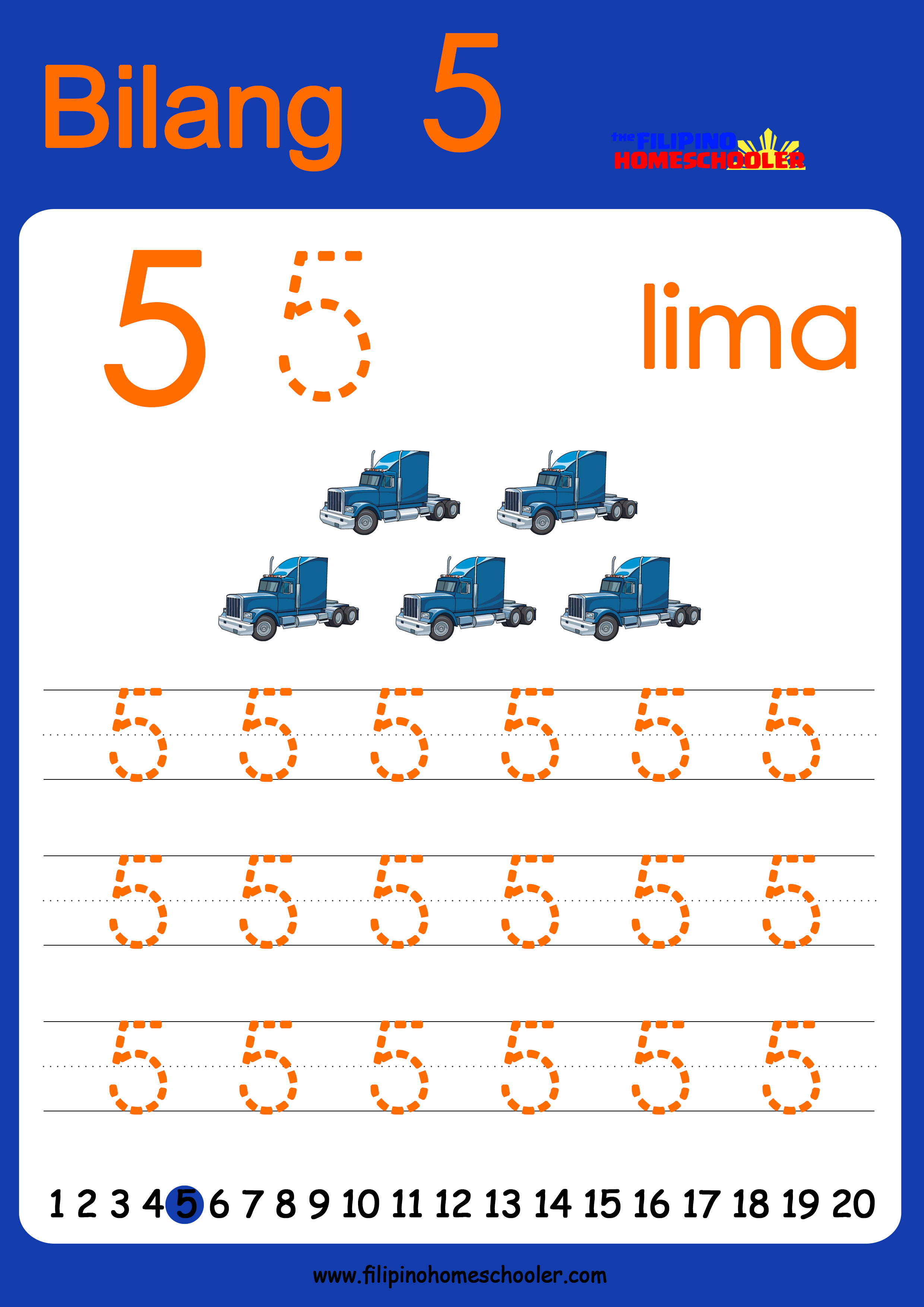FREE Filipino Numbers Worksheets from 1-10 u2013 The Filipino ...