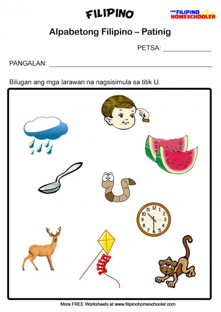 5 Free Patinig Worksheets Set 1 — The Filipino Homeschooler