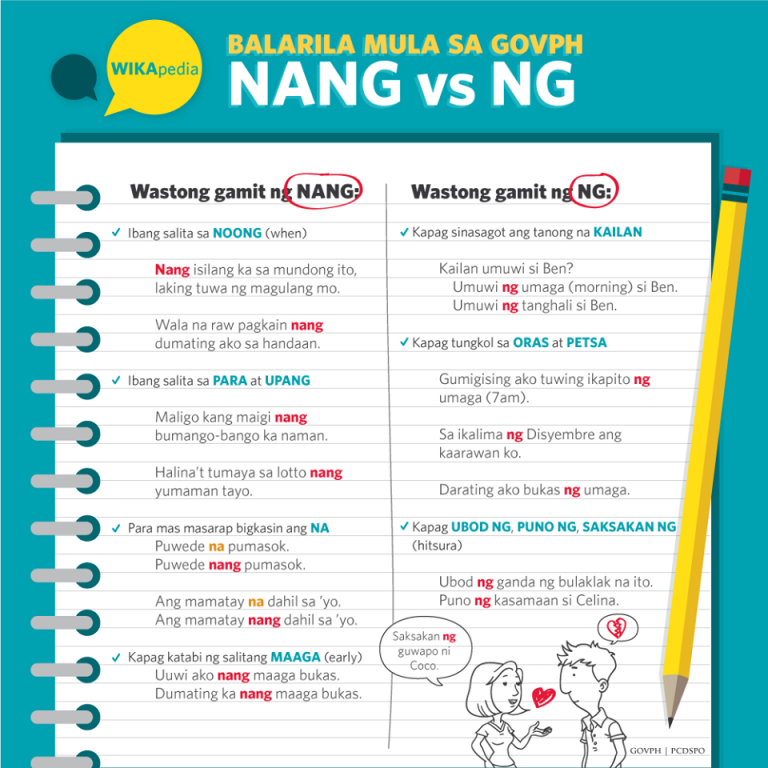 When To Use Nang Vs Ng — The Filipino Homeschooler