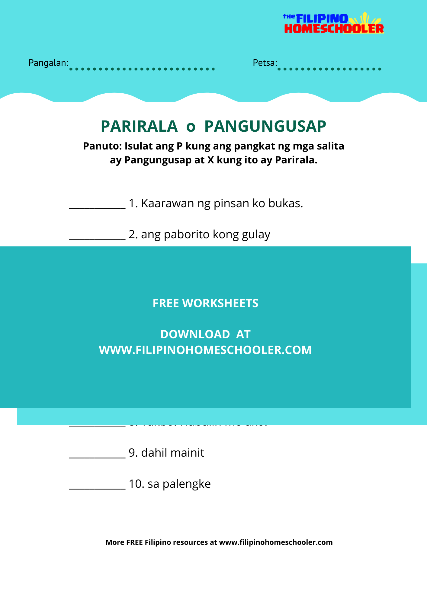 walong bahagi ng pananalita pdf 29