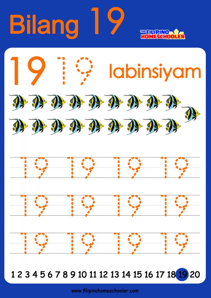 free filipino numbers worksheets from 11 20 the filipino