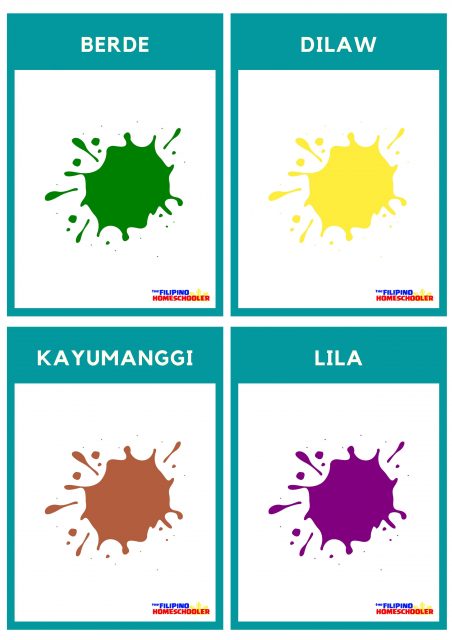 FREE Filipino Flashcards - Colors (Mga Kulay) — The Filipino Homeschooler