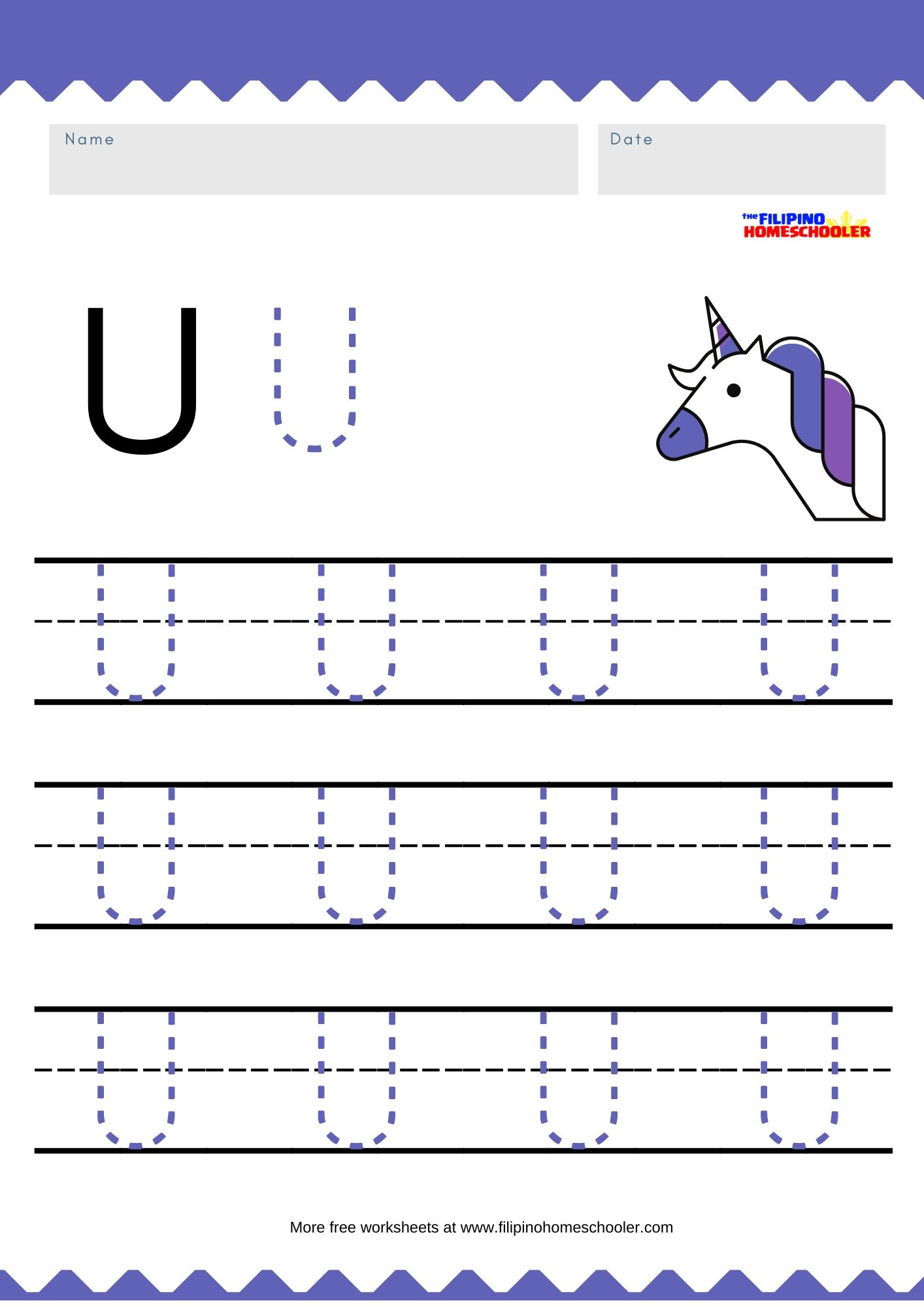 Free Uppercase Vowel Tracing Worksheets — The Filipino Homeschooler