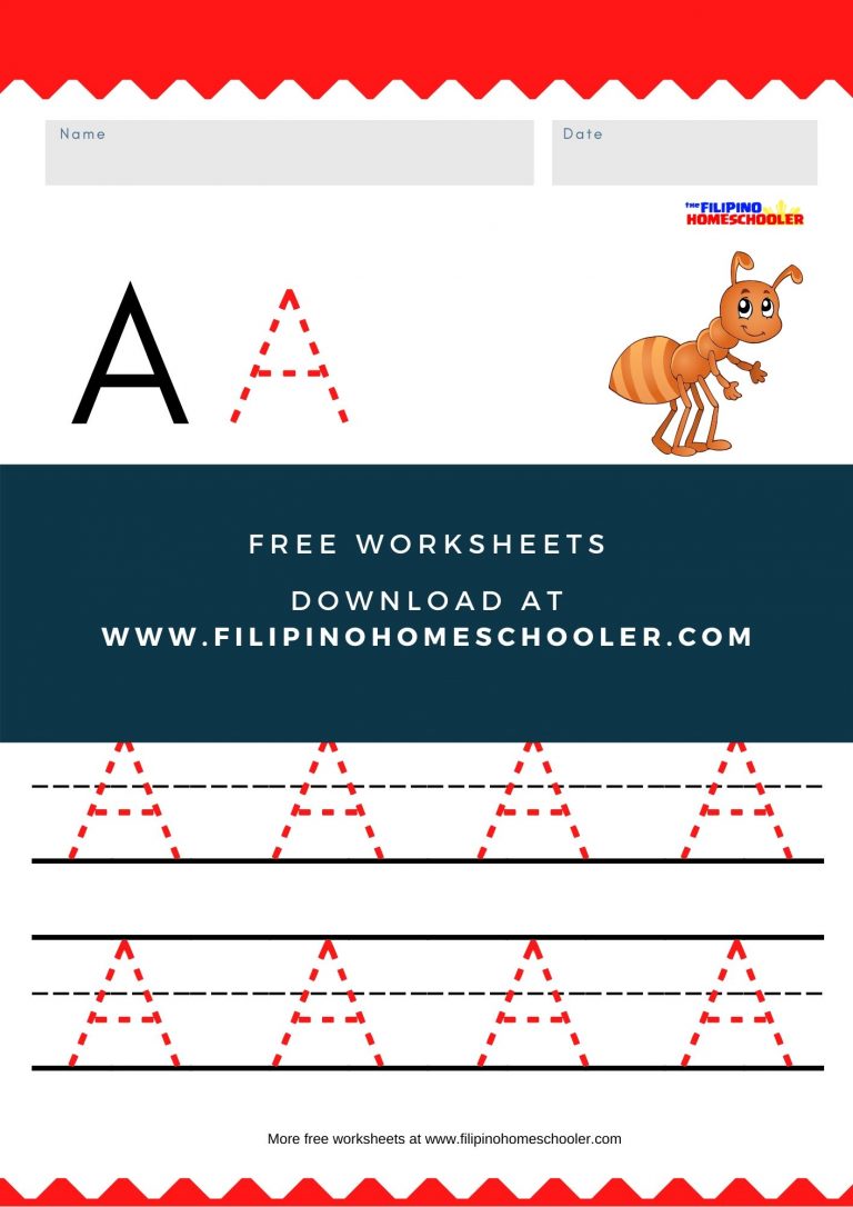 free uppercase vowel tracing worksheets the filipino homeschooler